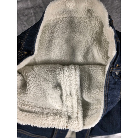 NWT‎ RSQ Sherpa Lined Crop Denim Jacket Womens Large - Picture 5 of 6